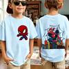 2026 Summer Spider Children's T Shirt Breathable Fabric Classic Character Patterns in A Cute Style Suitable Daily Playwear