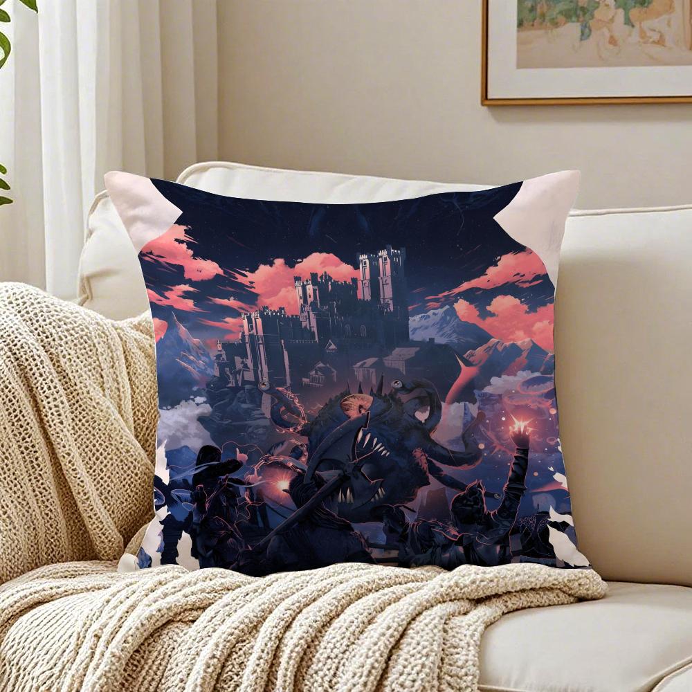 BBaldurs Gate Pillow Game Peripheral Cushion Cover Pillowcase Antidustmite living Room Sofa Decor Cushion Room