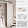 Rideau à coulisse pliante pour dressing, Rideaux de dressing pliants sans portes, Rideaux de porte anti-poussière pour armoire