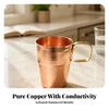 Copper Cup with Side Handle Shatter-Resistant Drinkware Long-Lasting for Camping