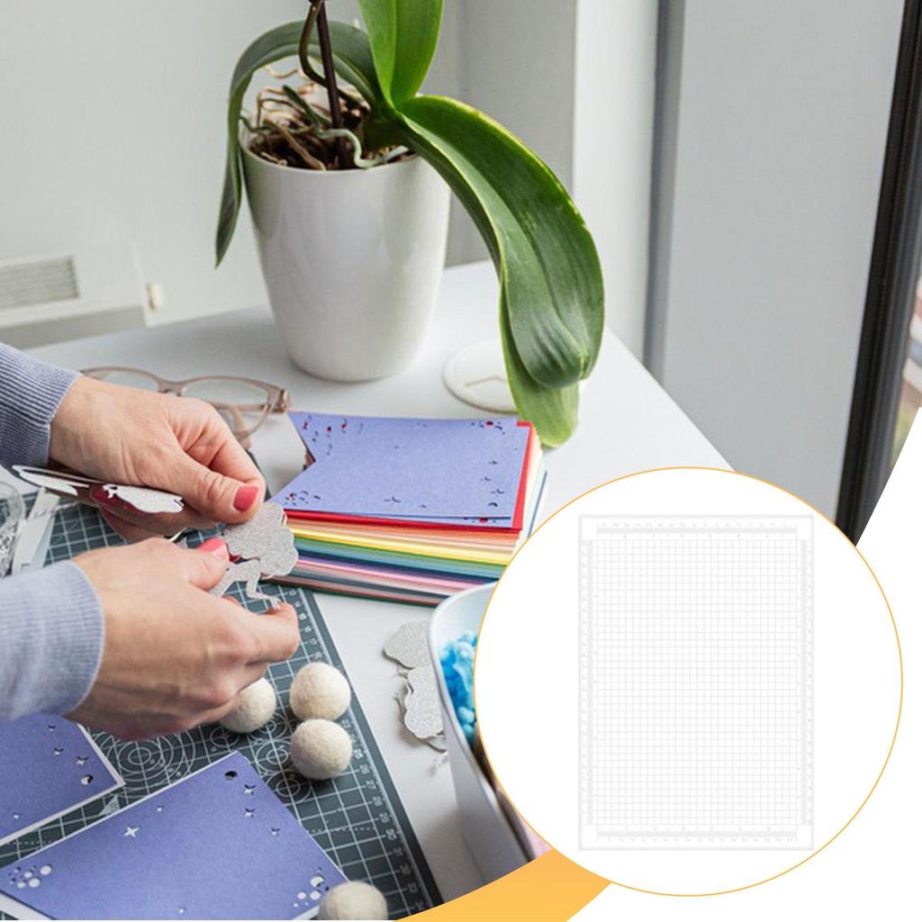 Portable Stencil Stamp Sticky Mat Durable PVC Non Slip Craft Sheet for Layered Stencils Templates and DIY Art Projects