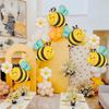 7pcs Cartoon Bee Aluminum Foil Balloon Set Daisy Balloons Creative Theme Birthday Party Flower Animal Decoration Supplies