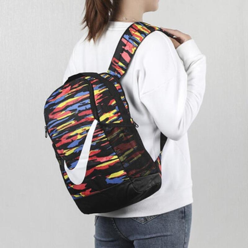 Nike Polyester Backpack Regular Unisex Blue Black Casual BA6192-011
