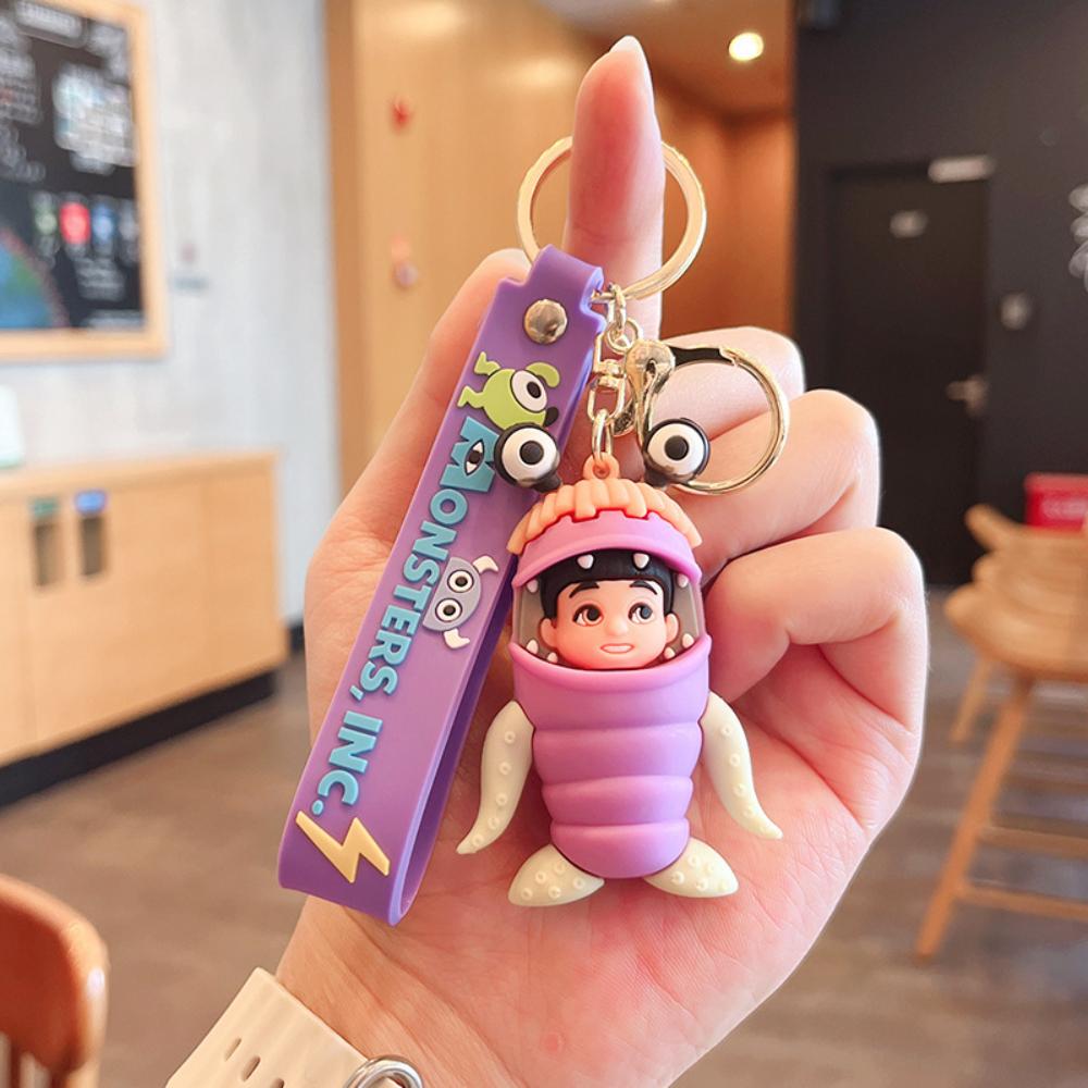 Disney Monsters University Keychain Set, PVC Character Keychain, Disney Pixar Movie Character Keychain for Backpack Gifts 1pcs