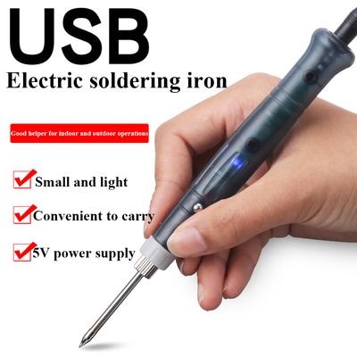5V USB Soldering Iron Professional Electric Heating Tools Rework with Indicator Light Handle Welding BGA Repair