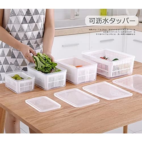 Vacuum-sealed Food Storage Container for Frozen Rice, Vegetables, Fruits, and Other Small Items. Refrigerator Storage Case with Lid, Perfect for Stori