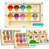 Puzzle Magnetic Color Number Maze Toy Bead Magnetic Sorting Travel Board  Christmas Birthday Gift