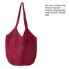 Borsa Intrecciata Vuota Borsa a TOTE in Paglia di Grande Capacità Borsa Elegante a Spalla Singola per Viaggio Spiaggia Shopping