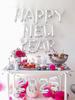 16pcs/set-16 Inch 2025 Happy New Year Aluminum Foil Balloon Set, New Year Holiday Decoration, Christmas Theme Party Decoration,