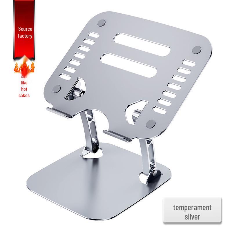 Aluminum Laptop Riser with Dual Fan Cooling