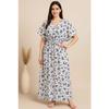 Women Designer Kaftan Night Gown Set Indian Beautiful Sleepwear Nighty Dress