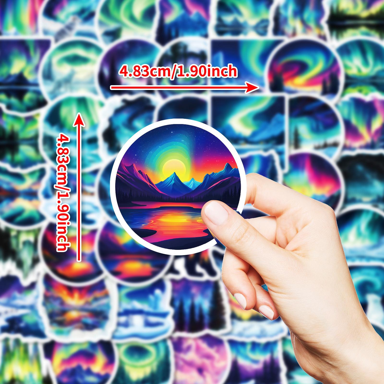 

50 Высококачественных Водонепроницаемых Декоративных Наклеек Серии Blue Dreamy Starry Sky для Творческого DIY Ведения Ручного Учета