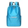 Portable Large Capacity Business Backpack Reflective Solid Color Travel Backpack Waterproof Nylon Student Schoolbag Women