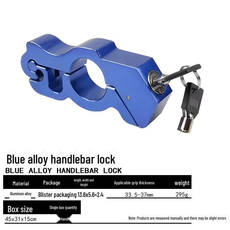 Electric Car Anti-Theft Handlebar Lock with Throttle Lock and Horn for Scooters and Motorcycles