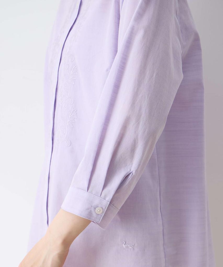 DECOY Cooling Front Embroidered Purple Women's Blouse, 493048,