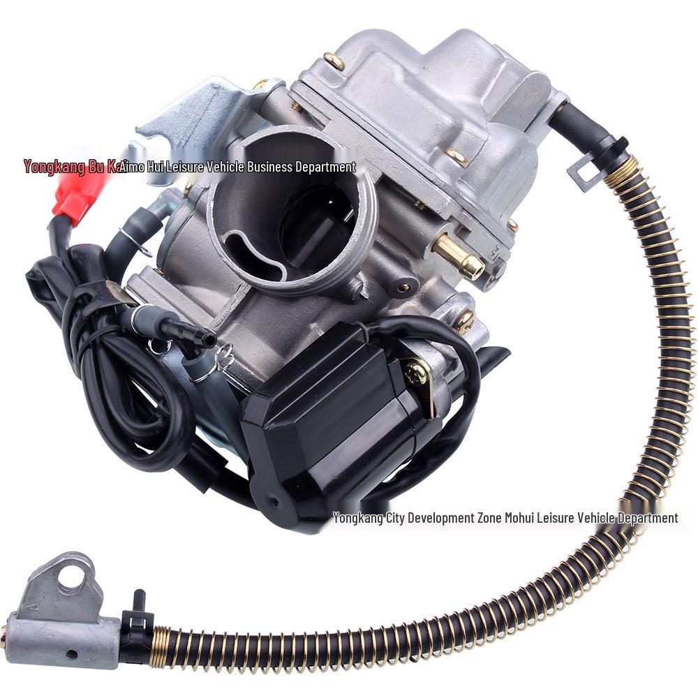 GY6 125/150CC Scooter ATV Beach Motorcycle 24mm Carburetor with Soft Fuel Hose