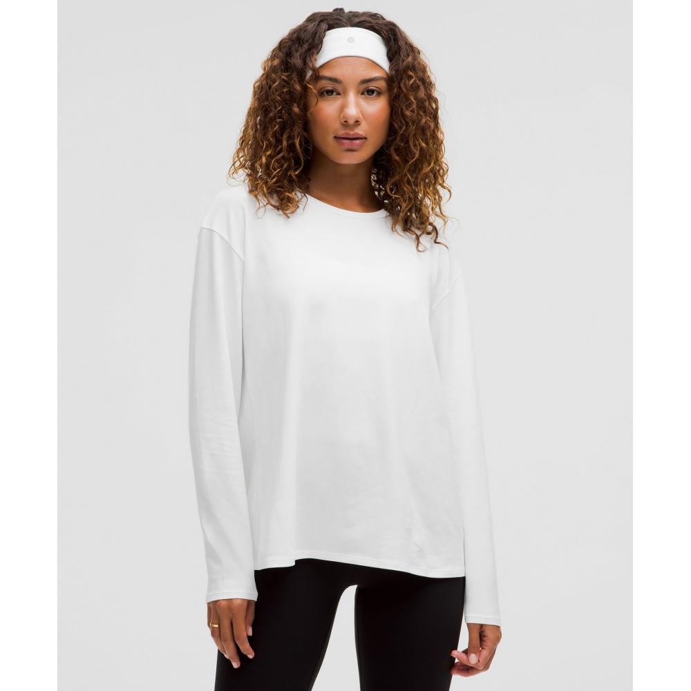 

Lululemon Twist Back Relaxed Fit Long Sleeve Shirt White XXS