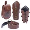 Halloween Medieval Leather Waist Belt Medieval Arm Bracer Medieval Waist Pack for Men Halloween Dress up