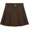 Ai Ju Tu Women's Casual Pleated A-Line Skirt