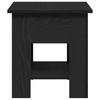 Coffee Table Black Oak Look 40 X 40 X 42 Cm Particleboard