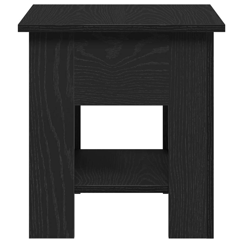 Coffee Table Black Oak Look 40 X 40 X 42 Cm Particleboard