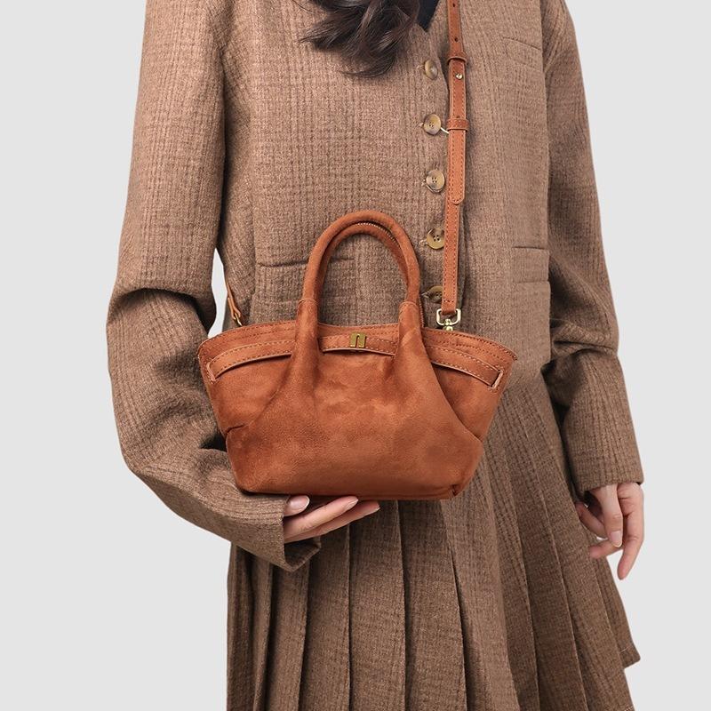 Bag women's new autumn and winter women's bag messenger bag ground fleece dumpling bag portable shoulder tote bag luggage