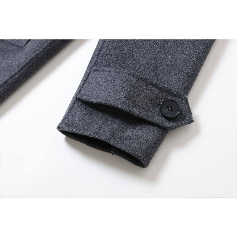 G·TENNA Men's TY28906 Long Cashmere Wool Blend Coat