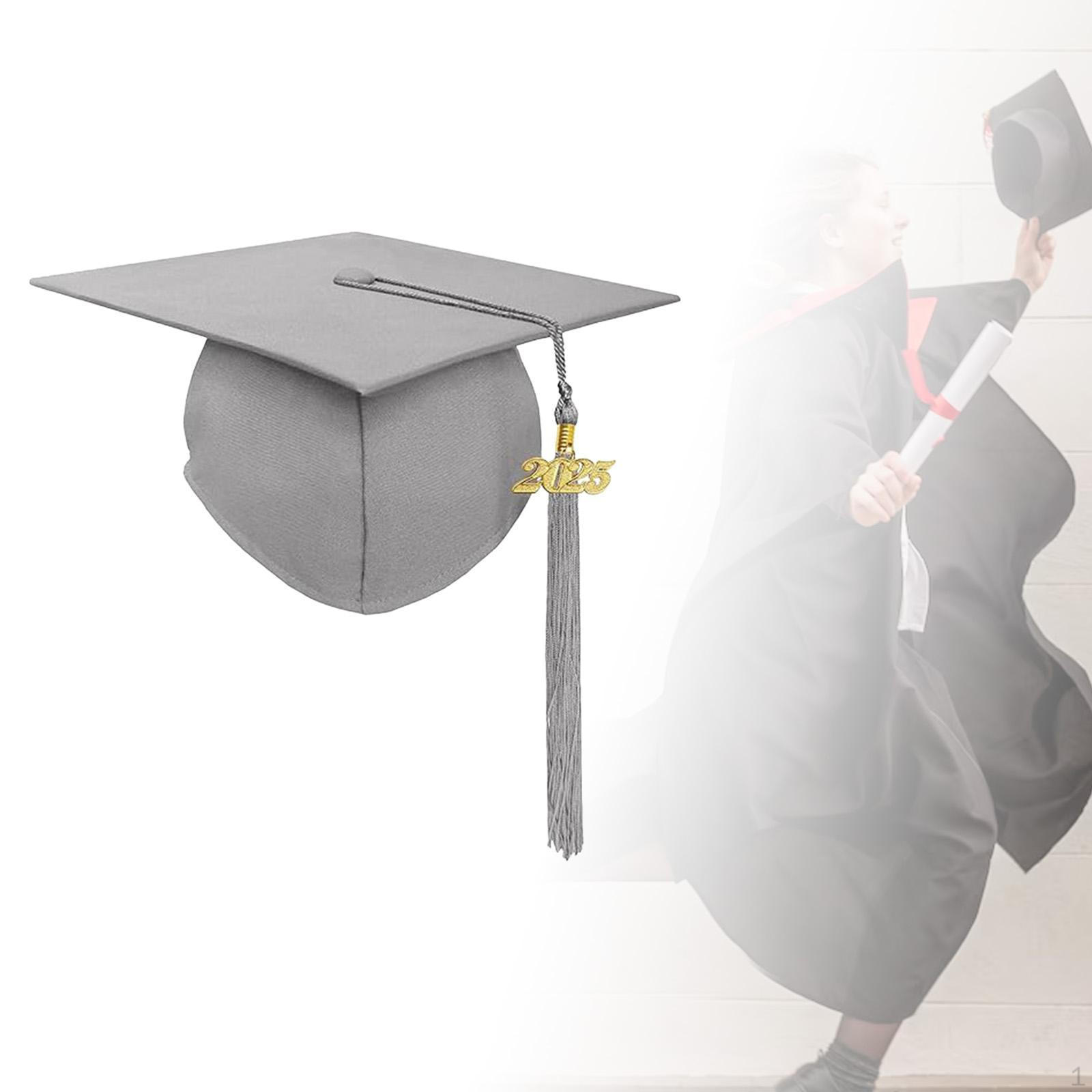 

Академическая шапочка с кисточкой для празднования бакалаврской мантии серый