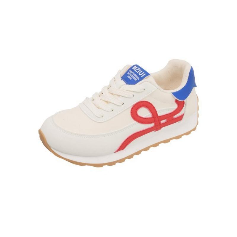 College Style Rubber Sole Running Shoes Autumn New Three-color Trend Women's Platform Sneakers
