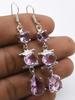 Pink Topaz Gemstone Ethnic Handmade Drop Dengle Earring Jewelry ER 301