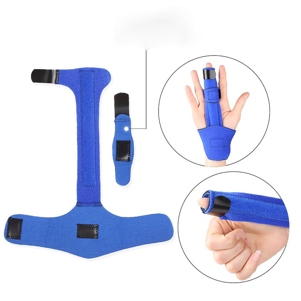 Attelle de correcteur de doigt en Nylon polyuréthane aluminium, sangle fixe de doigt réglable pour la récupération