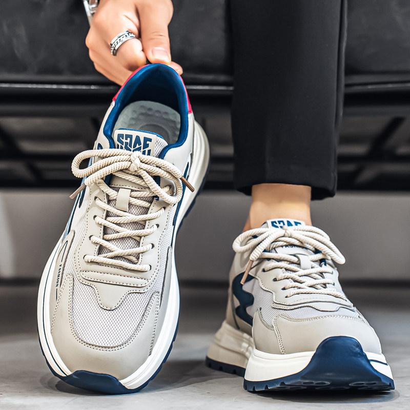 Winter casual Forrest Gump shoes youth running non-slip sports thick-soled heightening dad shoes