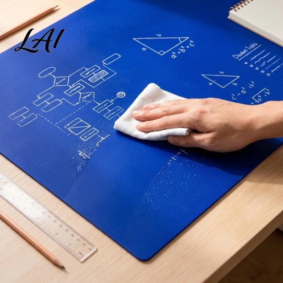 Office Desk Mat, Multifunctional Double-Sided Blueprint Organizer Mat Washable Writing Pad, Solid Color Reusable