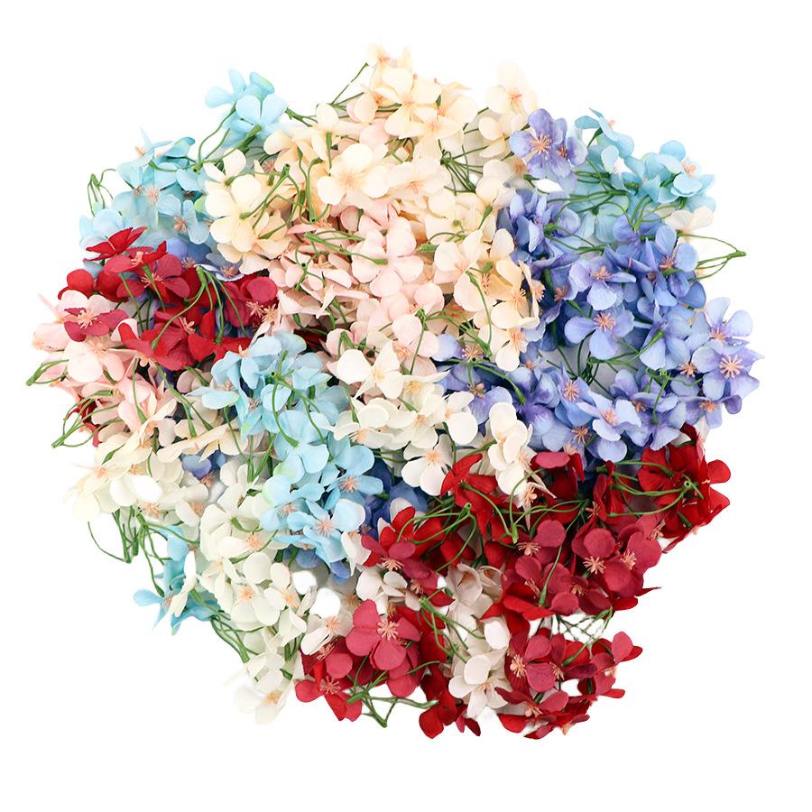 Cherry Blossom Flower Long Head Simulation Flower Diy Handmade Material Package Clothes Hat Jewelry Diy Material Special Supply