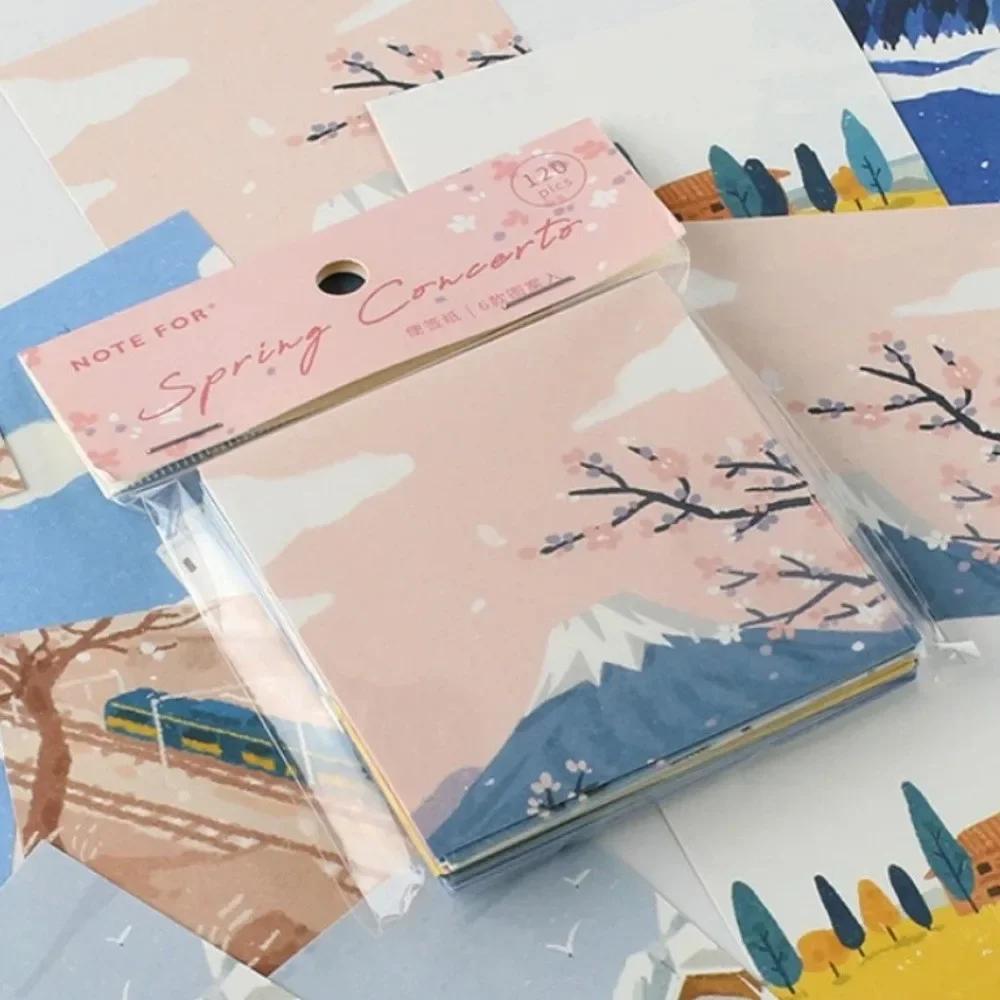New Portable Durable High Quality Korean Paper Sticky Notes Kawaii Scrapbooking Memo Pad Small Notebooks Office Accessories