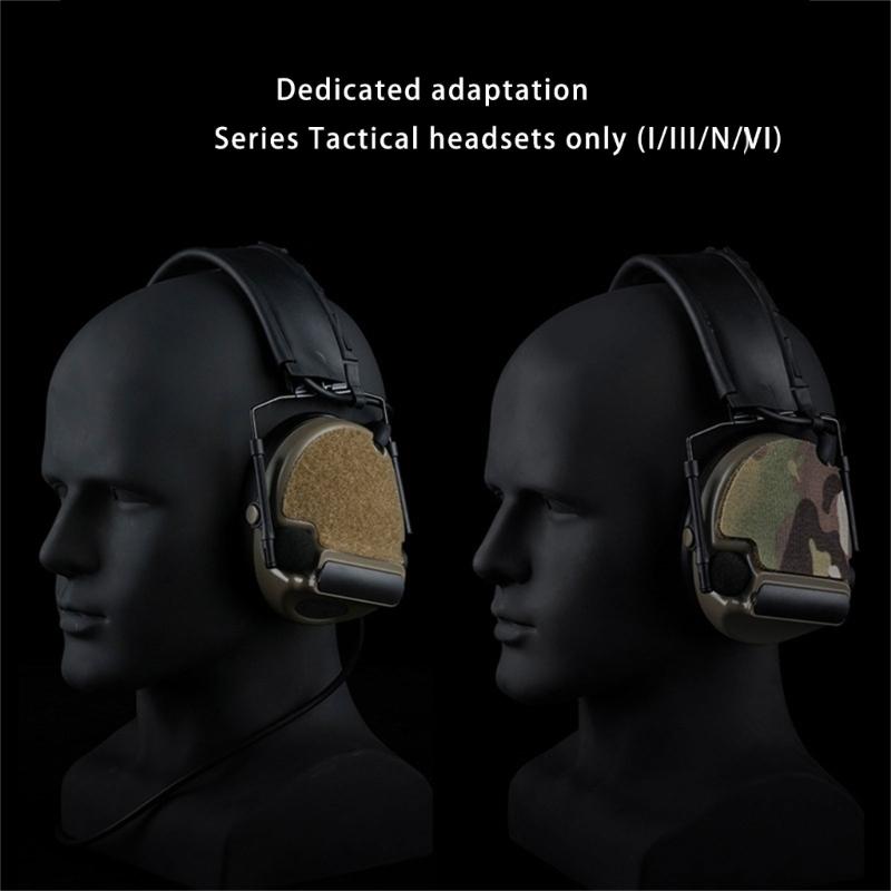 2Pcs Camouflage Earmuff Sticker Camouflage Tape Sticker Headphone Sticker Patches Outdoor Headphone Cover Earmuff Cover