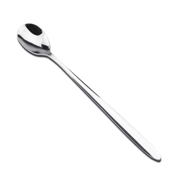 2Pcs Spoon Durable Long Handle Easy To Clean Stainless Steel Soup Spoons Dinner