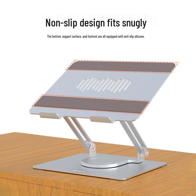 ECOLA Foldable 360° Rotating Dual-Arm Laptop Stand