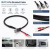 Braided Detector Hardwire Kit RJ11 Connector Detector Tap Cord  Car Accessories