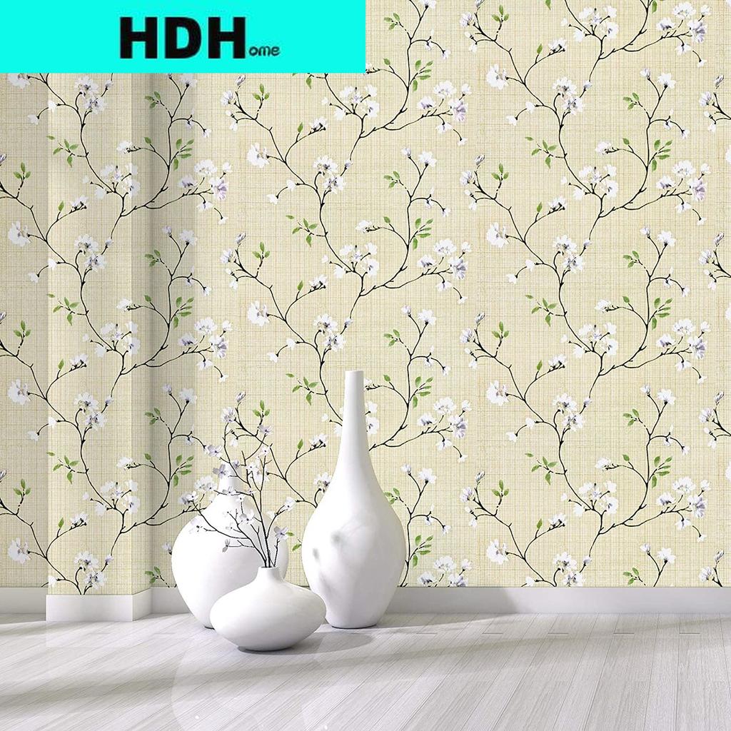 Plum Blossom Peel And Stick Wall Cover Beige Self-Adhesive Wall Cover Removable Modern Texture Wall Cover Waterproof Vinyl Film