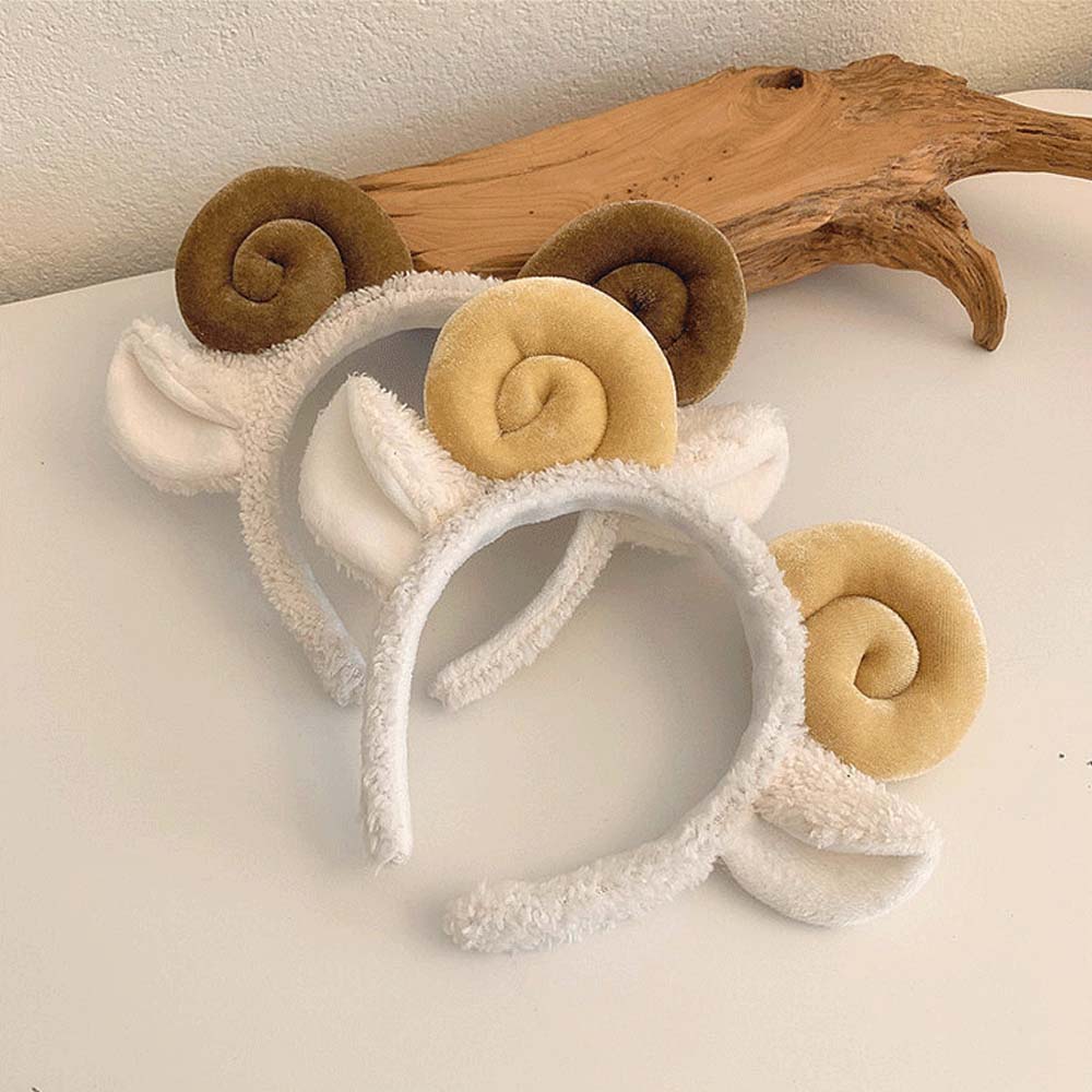 Women Wash Face Korean Cartoon Hair Accessories Hair Hoop Lamb Headband