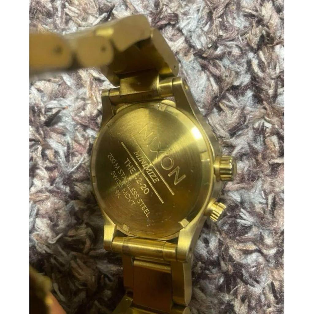 Used nixon minimize 42-20 Nixon 9k gold NIXON watch CHRONO Nixon chronograph