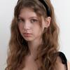 Velvet Black Cubic Point Headband