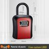 Wall-Mounted Key Lock Box for Temporary Sites with Peephole - No Drill Installation