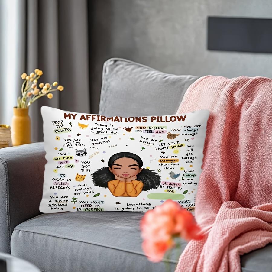 1Pc Contemporary Style Pillowcase Single-Sided Printing, Suitable For Living Room And Bedroom Decoration, Without Pillow Core,