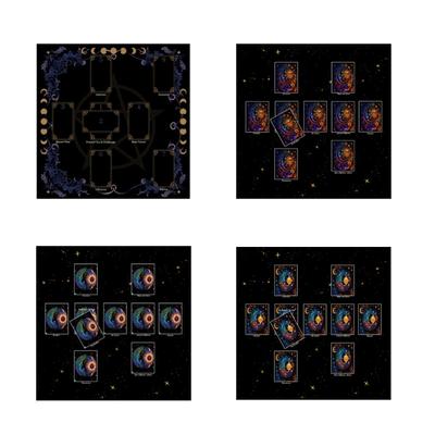 Lesekarten Astrologie Tischdecke Tarots Divinationen Tischdecke Altartuch Divinations Brettspiel Zubehör