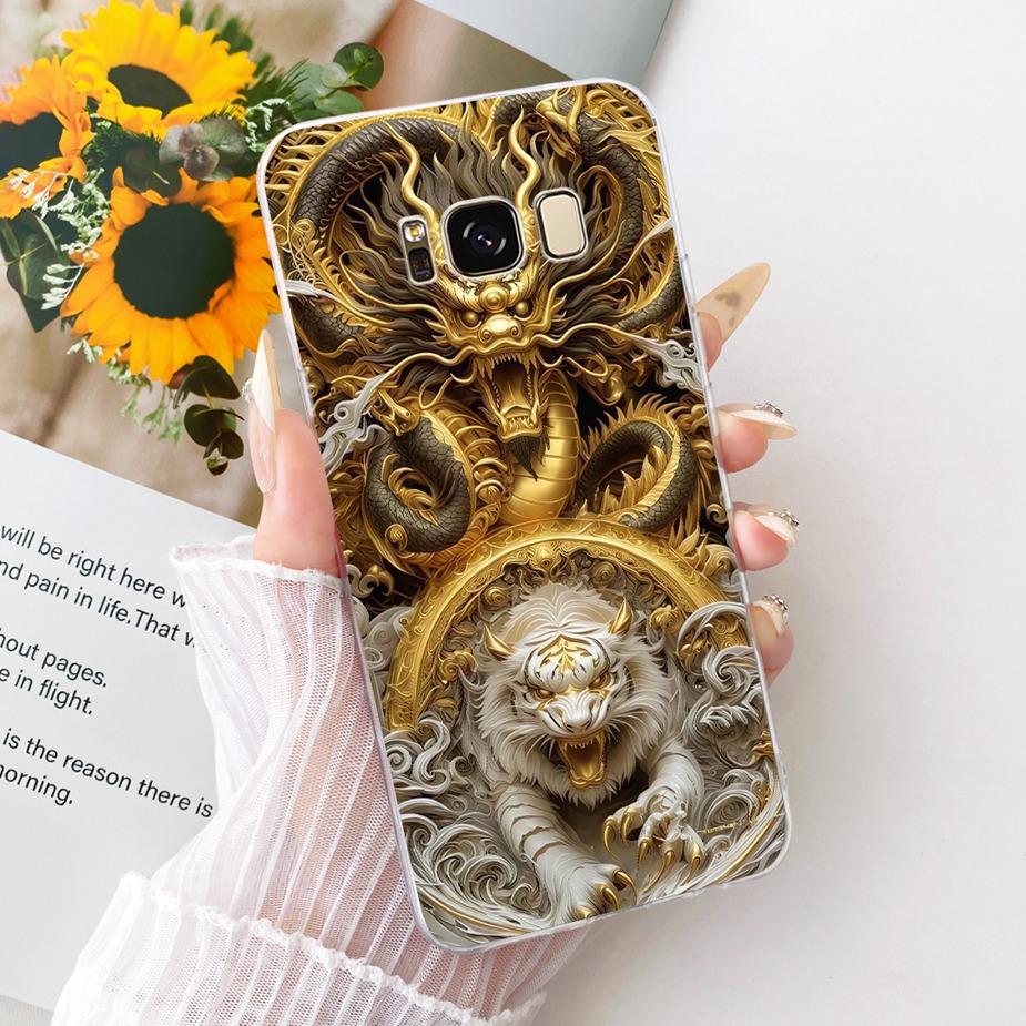 For Samsung Galaxy S8 Case SM-G950F Luxury Flowers Butterfly Painted Cover Soft Silicone Case For Samsung S8 Plus S8+ G955F Bags