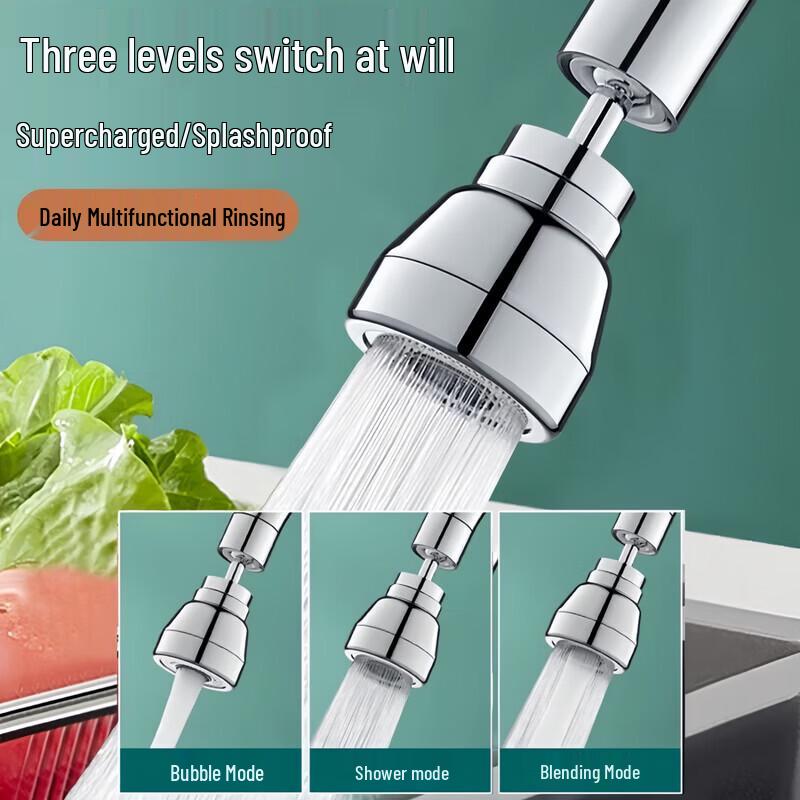 Universal Rotatable Kitchen Faucet Extender