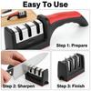 Sharp In 8 Seconds Knife Sharpener Non-Slip Handle Multifunctional Tool for Kitchen Home