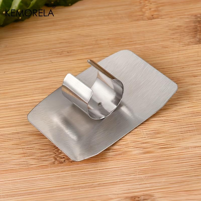 Stainless Steel Vegetable Cutter with Finger Guard Kitchen Safety Tool Hand Protector for Cutting Accessories
